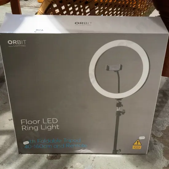boxed Orbit floor LED ring light