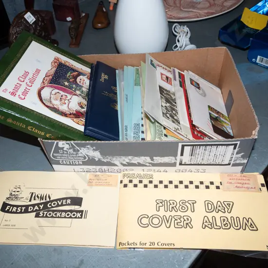 box; first day covers