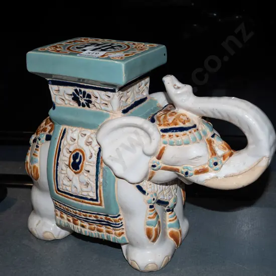 ceramic elephant jardiniere stand H260
