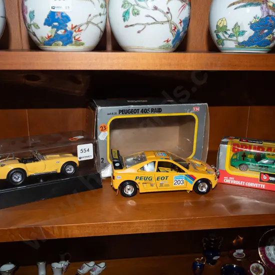 3x diecast model vehicles