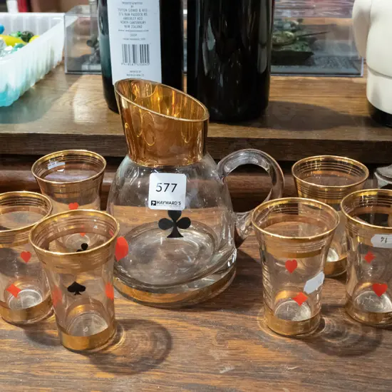 card themed water set Jug H160