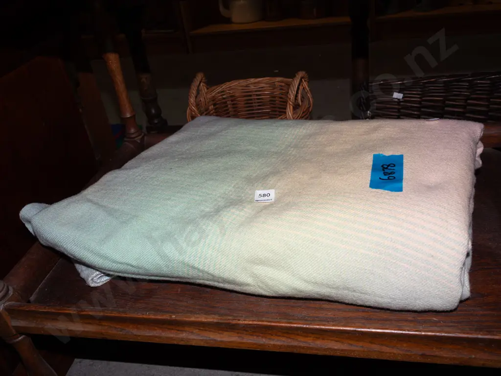 checked woollen blanket Image 1++