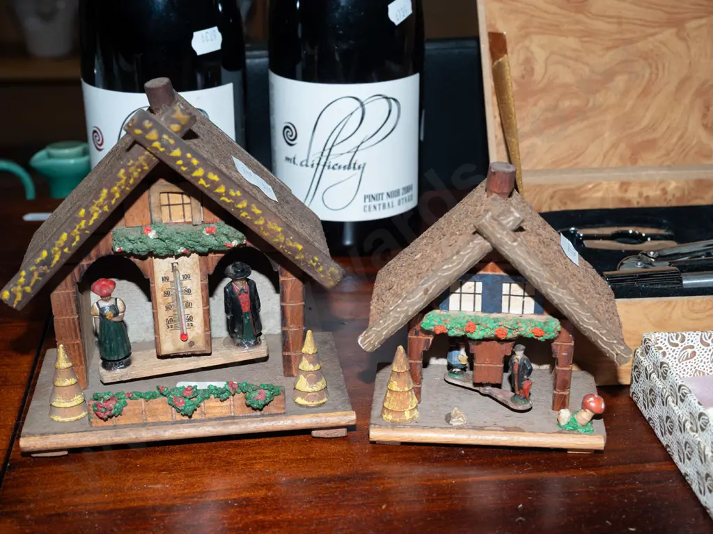 2x Swiss themed thermometers Image 1++