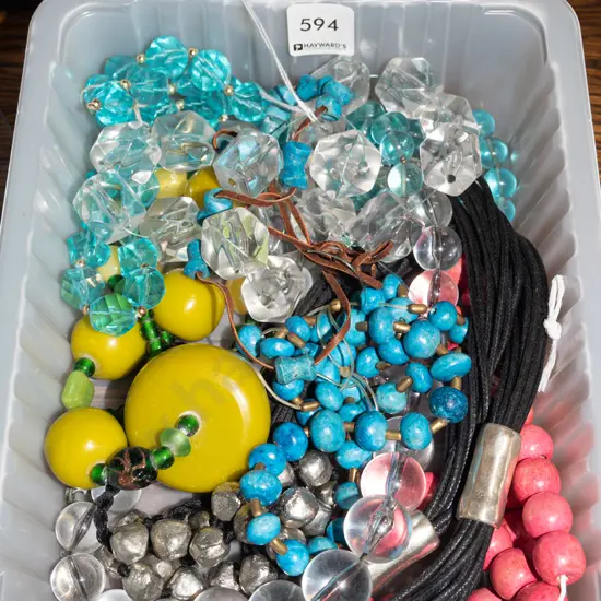 tray of costume jewellery
