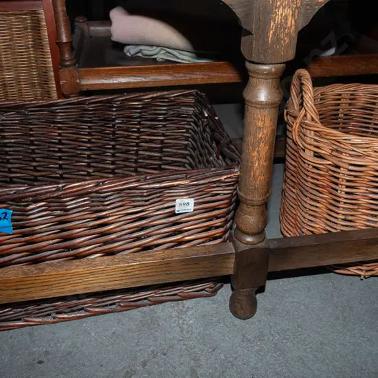2x cane baskets
