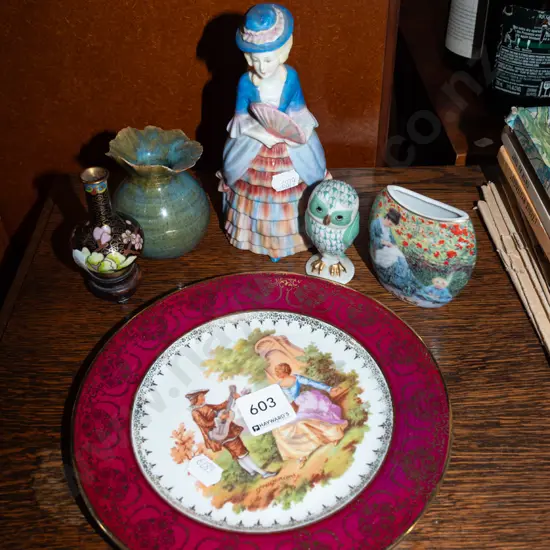 Limoges plates, figurines, vases