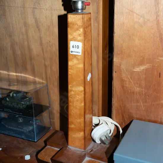 deco wooden table lamp base H380