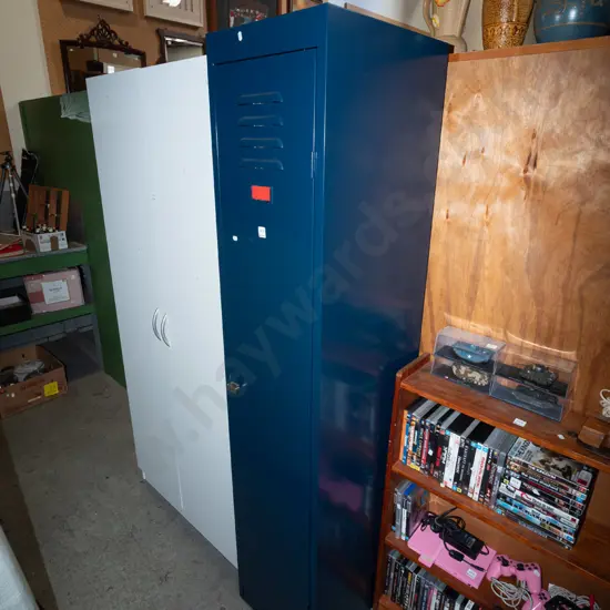 blue metal single door locker H1840 W380 D460