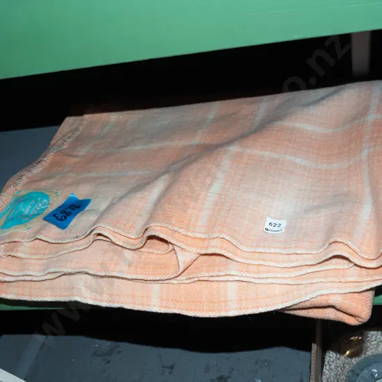 checked woollen blanket