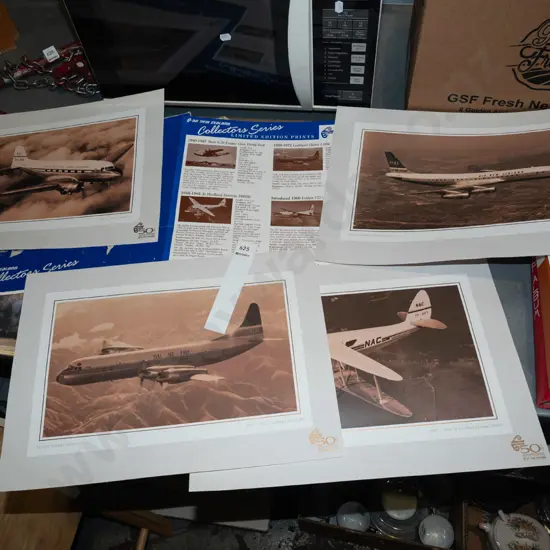 unframed AirNZ prints
