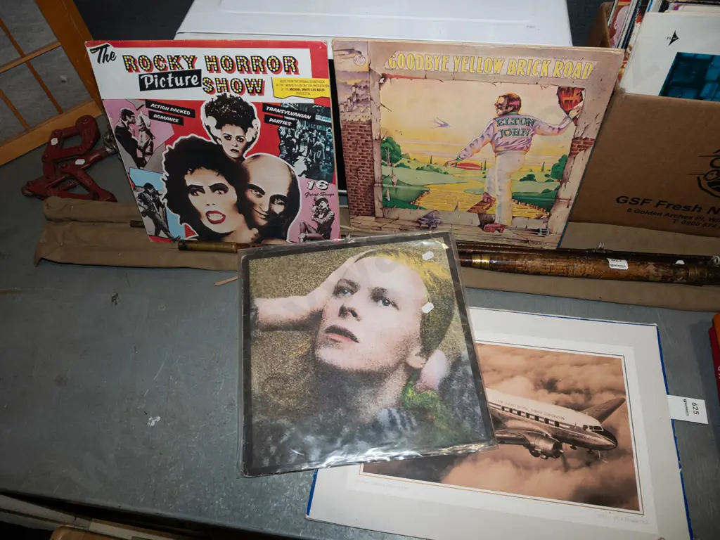 LPs; David Bowie, Elton John, Rocky Horror Picture Show Image 1++