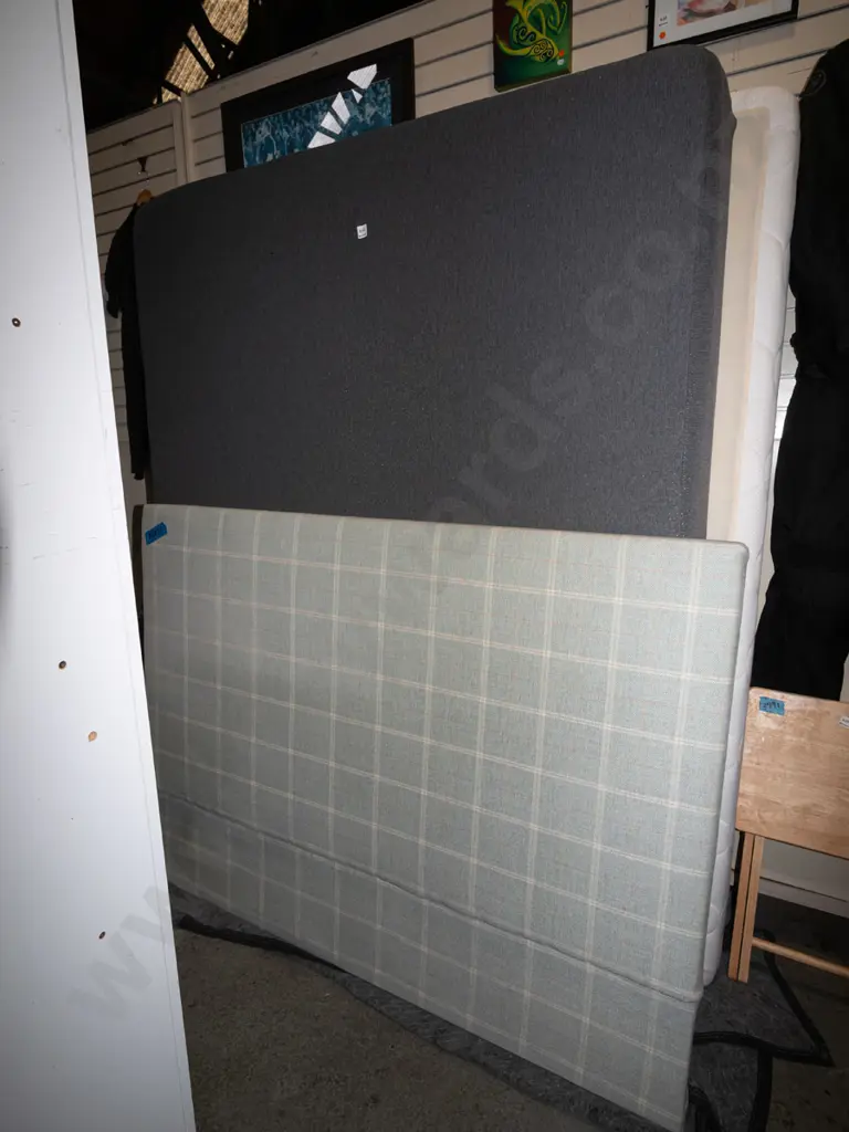 queen bed base, mattress and headboard Image 1++