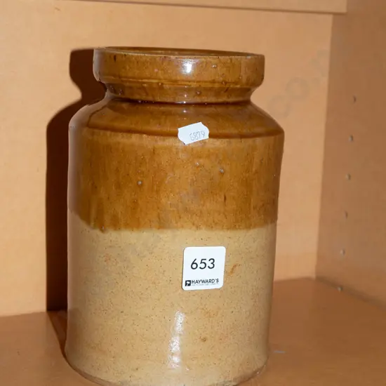 small salt glazed crock H20