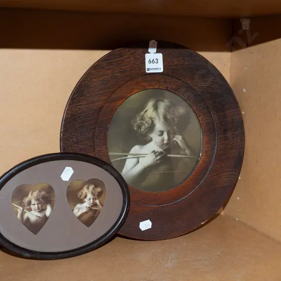 framed cherub prints Largest Diam270