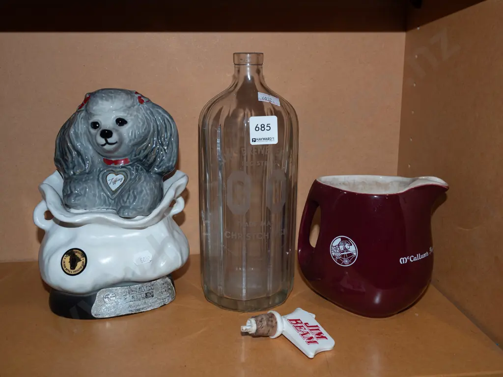 Jim Beam dog decanter, whisky jug etc Image 1++