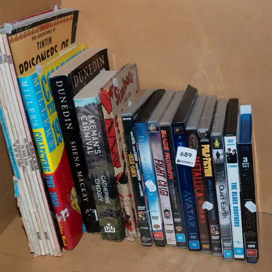 books, DVDs