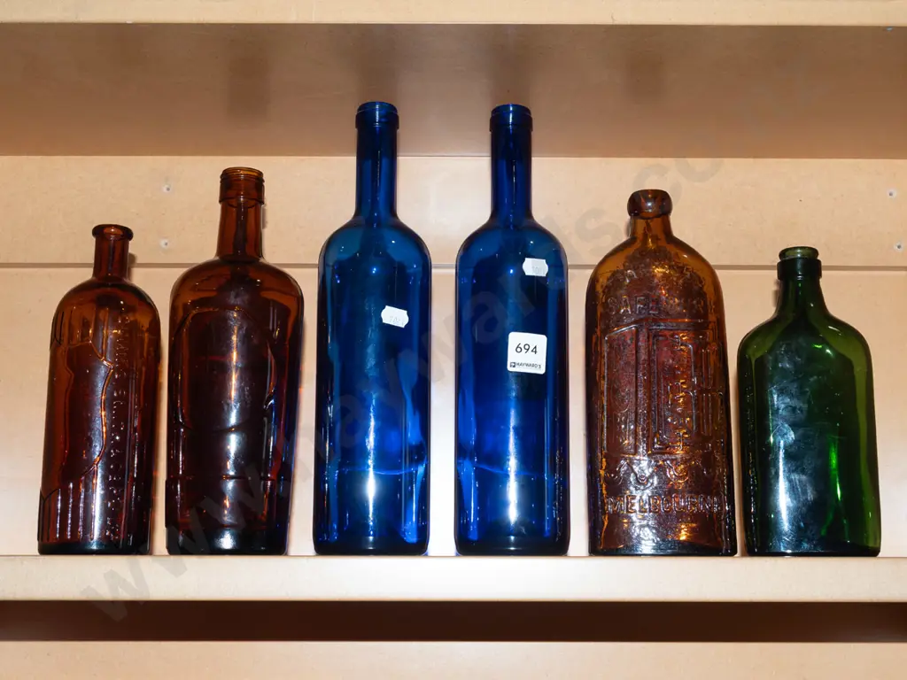 6x vintage bottles H290 Image 1++