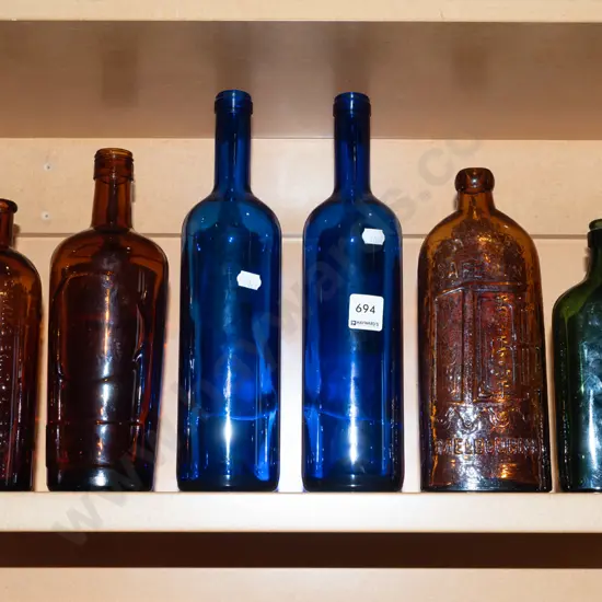 6x vintage bottles H290