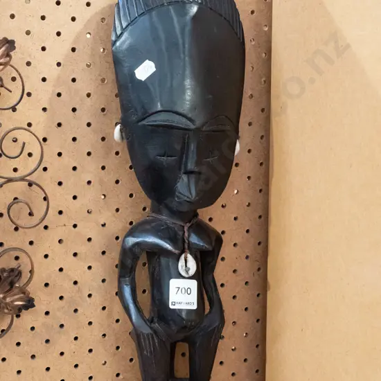 carved ebonised wood souvenir figure