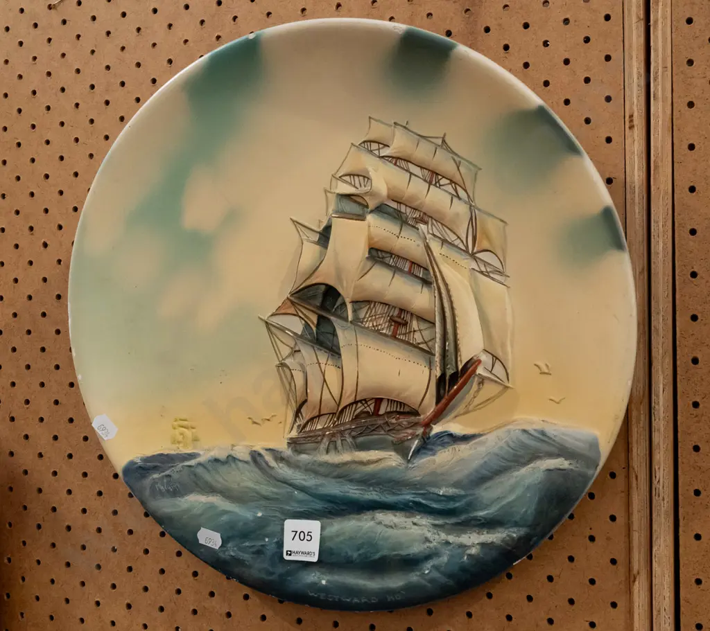 sailing ship wall charger Diam370 Image 1++