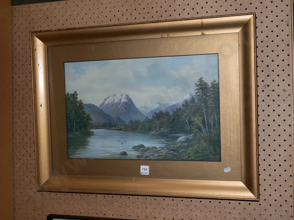 framed print -  lake scene Image 1++