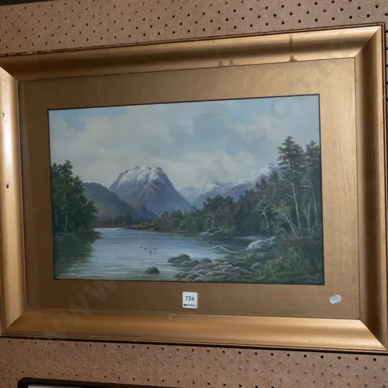 framed print -  lake scene