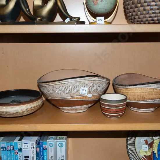 4x German Pottery bowls