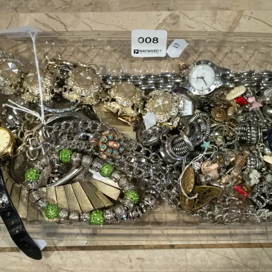 tray of costume jewellery