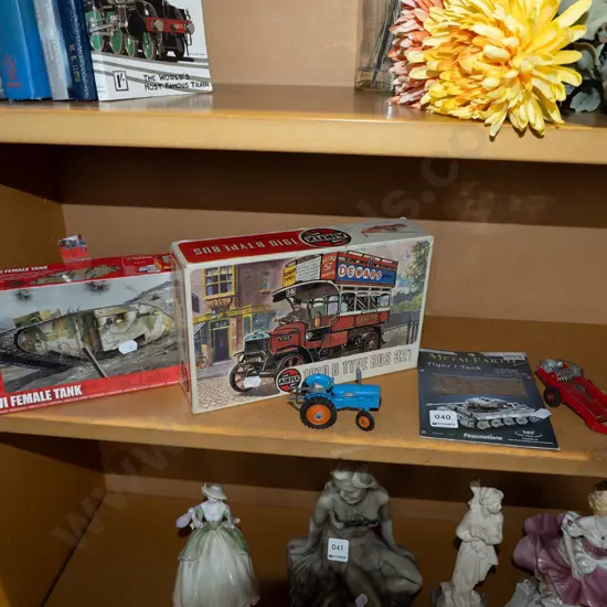 yet to be assembled model vehicles, toy farm vehicles