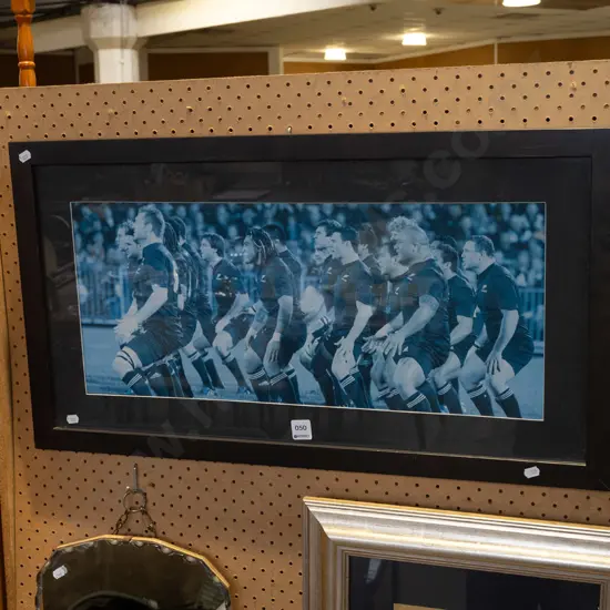 faded All Blacks haka print