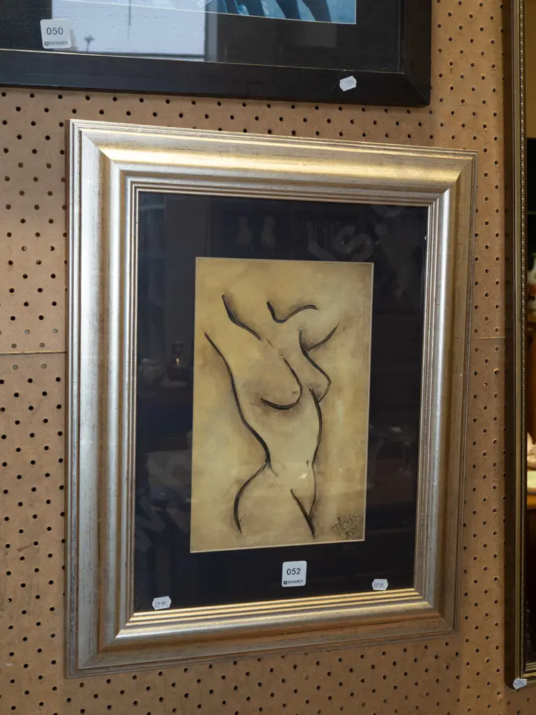 framed oil - nude Image 1++