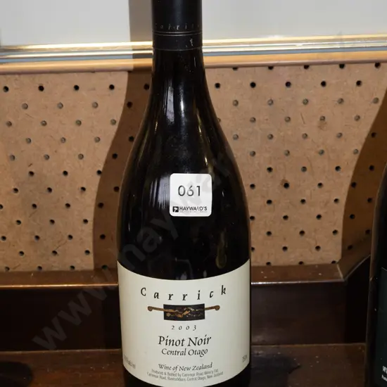750ml bottle Carrick Central Otago pinot noir 2003