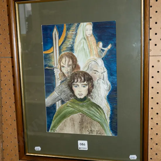 framed Lord of the Rings pencil