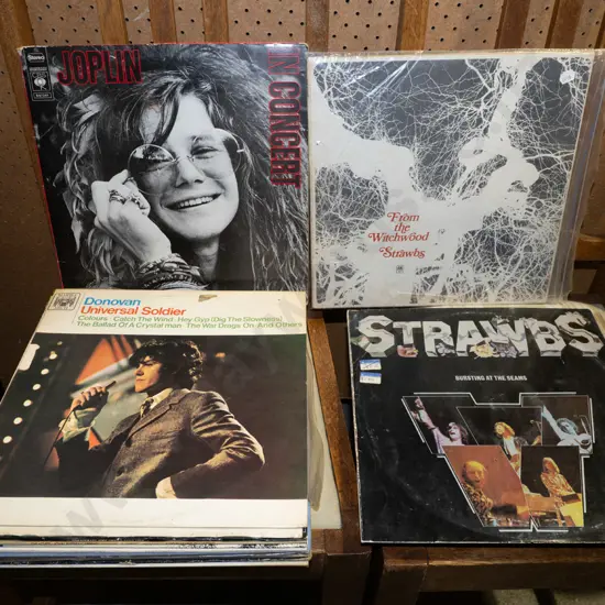 LPs; Janis Joplin, Rod Stewart etc