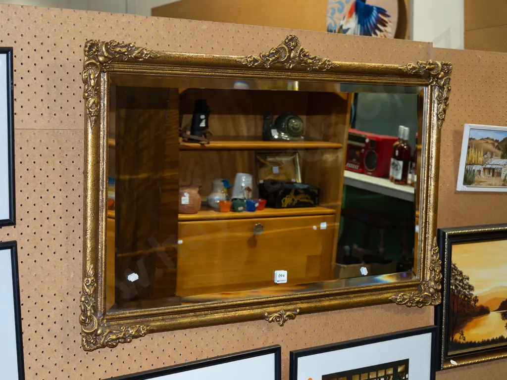 gilt framed wall mirror W920 Image 1++