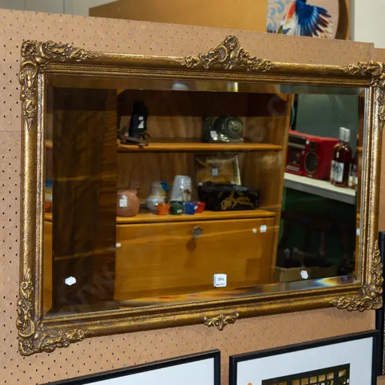 gilt framed wall mirror W920