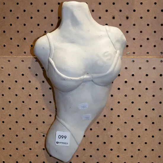 wall mounted ceramic female torso