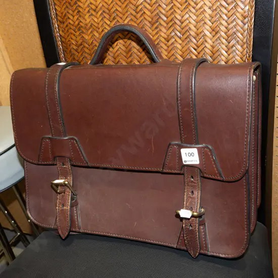 heavy lather satchel