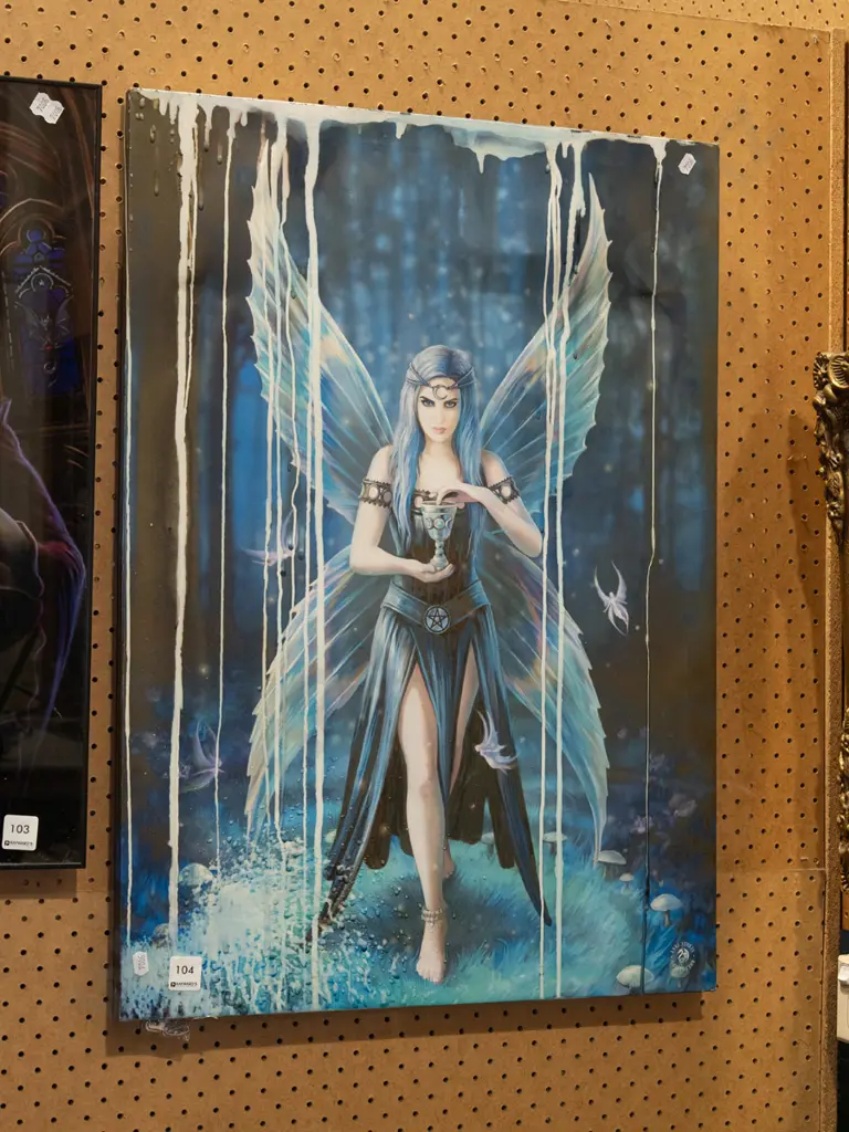 framed print - fairy and goblet Image 1++