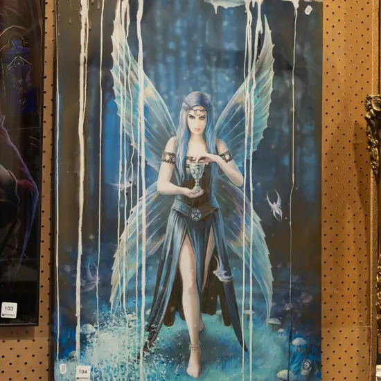 framed print - fairy and goblet