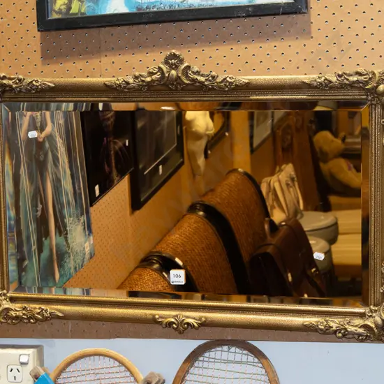 gilt framed wall mirror W760