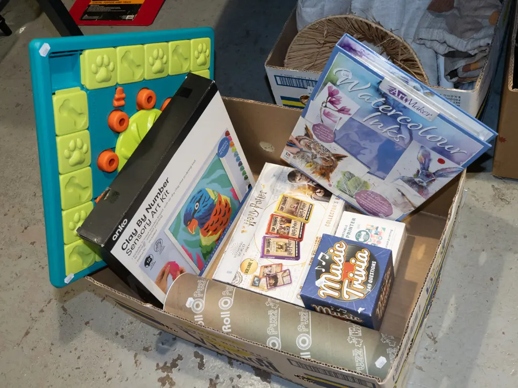 box; children's music trivia game, Harry Potter card games etc Image 1++
