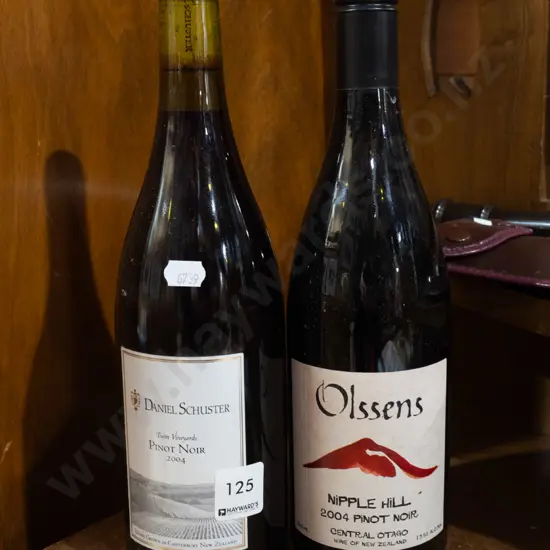 Daniel Schuster pinot noir 2005, Olssens pinot noir 2004