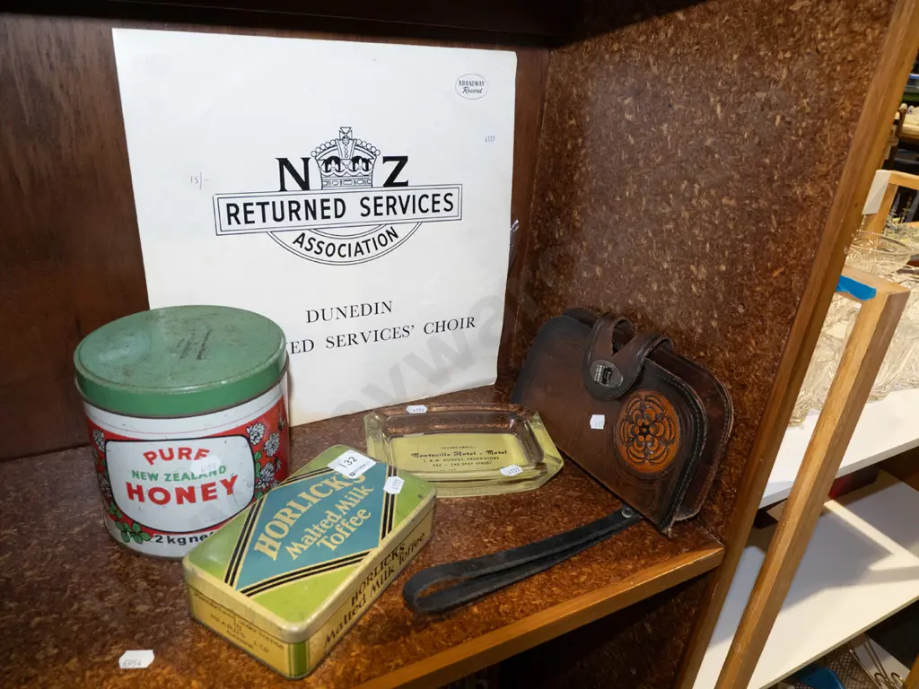 ashtray, vintage tins, Dunedin RSA Choir LP etc Image 1++