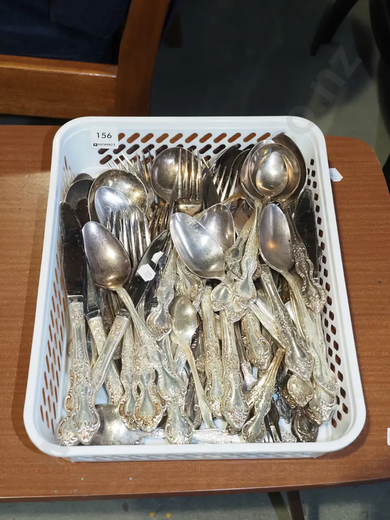 tray of plated cutlery Image 1++