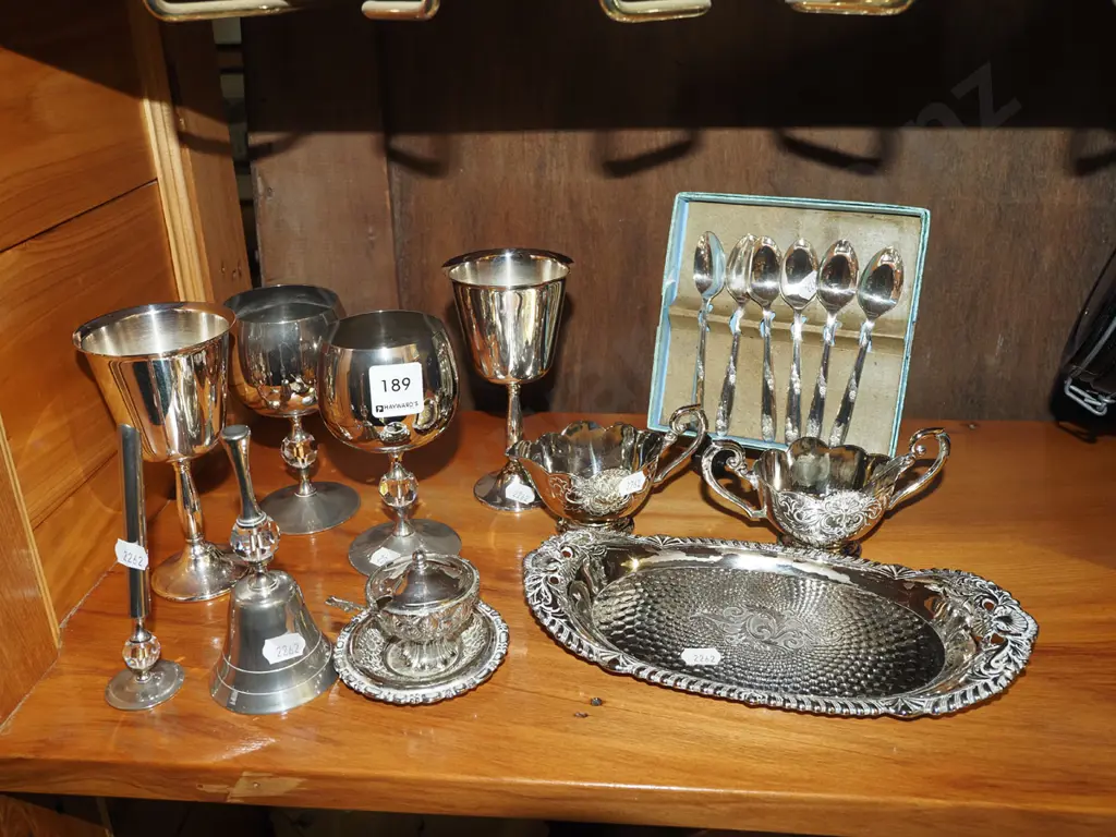 plated ware; teaspoons, goblets etc Image 1++