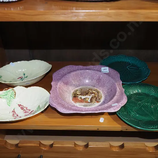 sweet bowl, 2x Carlton dishes, 2x plates
