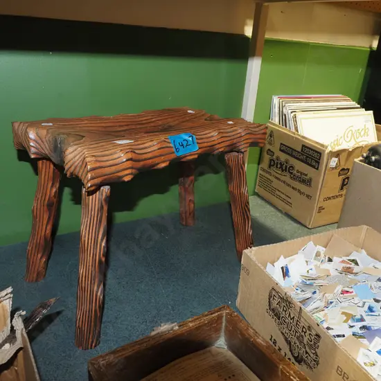 small wooden stool