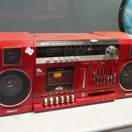 1980s Brandt radio cassette player - as is no returns