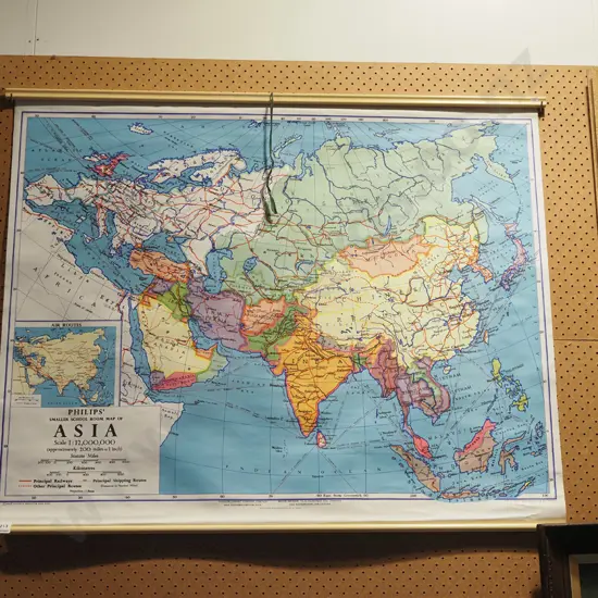 old school map of Asia - good condition